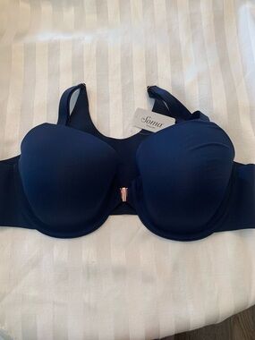 Soma Navy Smooth Front-Closure T-Shirt Bra